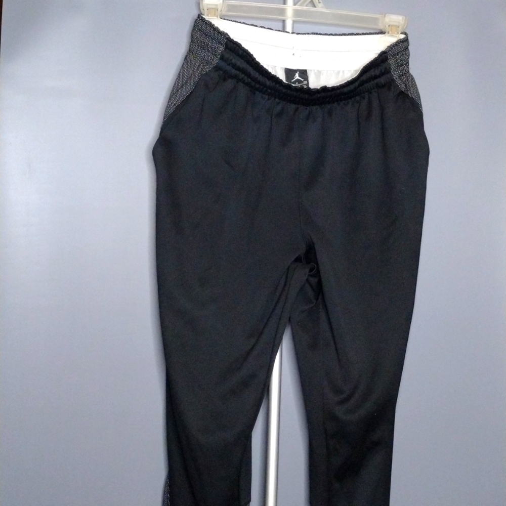Jordan track pants Small black and gray